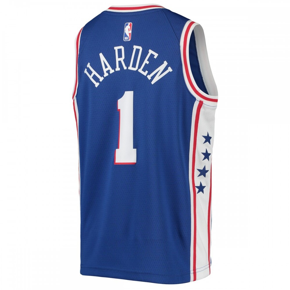 James Harden Philadelphia 76ers Youth 2021/22 Swingman Jersey - Icon Edition - Royal-Pro Kit Vault | Brand New 26/27 Sports Jerseys